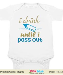 Funny Customized Printed Baby Romper Online India