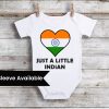 Funny India Flag Baby Bodysuit/T-Shirt, Indian Onesie, 15 August Independence Day Onesie