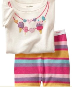 Baby T-shirt With Rainbow Shorts