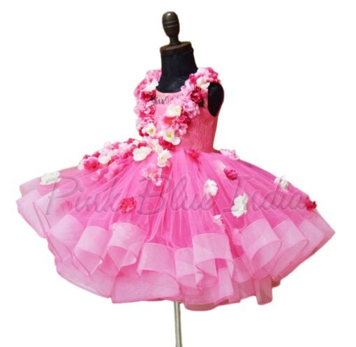 Baby Girl Party Dress with Back Bow, Girl birthday dress