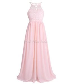 Pink Maxi Birthday Girl Gown, Girls Maxi/Full Length Party Dress