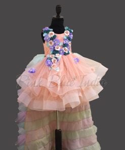 High low Baby Girls 1st Birthday Gown