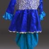 Luxury Wedding Peplum Top and Dhoti Pants  for Girls, Children Traditional Indian Dress