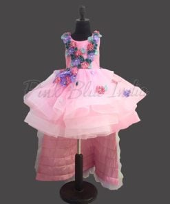 Tail Birthday Princess Theme Dress for Girls