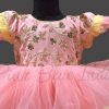 Princess Girl's Birthday Party Wear Fluffy Gown 