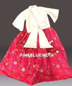 Buy Girls Silk Skirts, Kids Crop Top With Long Skirt Online India