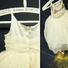 Baby Birthday Dress Champagne Color 
