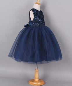 blue baby party dress