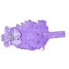 Gorgeous Lavender Infant Bow with a Flower and Feather Setting
