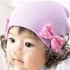 lavender infant hat