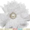 White Net Flower Baby Headband
