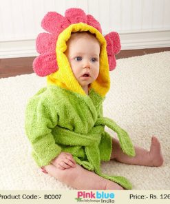 flower baby bath robe