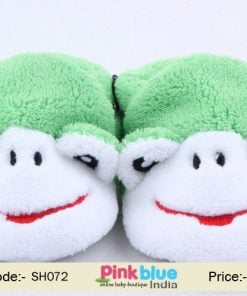 green baby party shoes