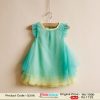 green baby party frock