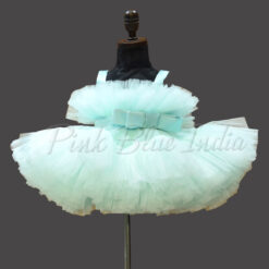 Green Birthday Party Wear Bouquet Dress Online