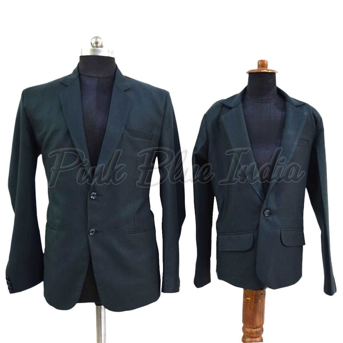 Matching Green Coat & Blazer for Father and Son