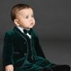Boys Green Velvet Suit, Baby Boy Velvet Suit