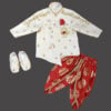 Boys silk dhoti jacket set handwork festive wedding wear