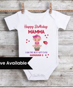 happy birthday mommy romper/ onesie, birthday mom t-shirts, happy birthday mommy from baby