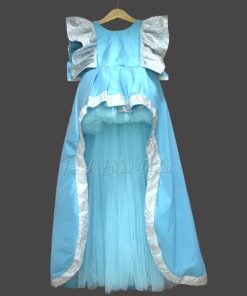 High Low Blue Gown - Blue Tail Gown for 1-16 years Girls