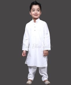 Holi Boys Kurta Pajama, Kids White Cotton Holi special Kurta Pajama dress