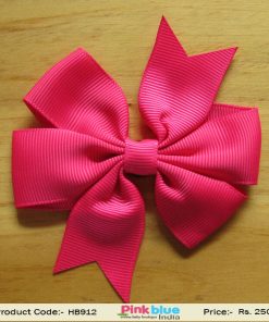 Hot Pink Bow Hair Band for Girls