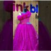 Hot Pink Gown - Buy Hot Pink Tail Gown Dress for Girls