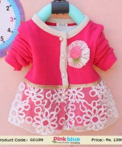 pink baby holiday dress