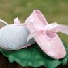 Gorgeous Baby Pink Party Shoes For Toddler Girls with Free Floral Hair Band  