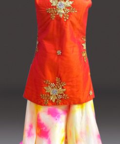 Designer Indian Wedding Girl Dress, Kids Ethnic Indo-western Palazzo Dress