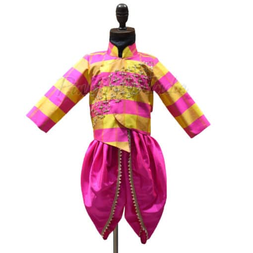 Traditional Indian Dhoti Jacket Set for Boys