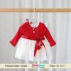 Red and White Infant Party and Special Occasion Dress India