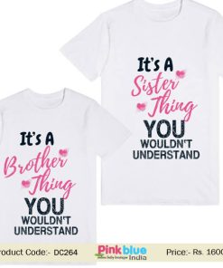 Custom printed It's a Brother & Sister Thing You Wouldn’t Understand Siblings T-Shirt kids