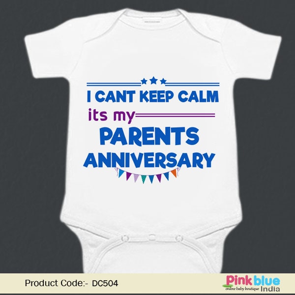 Personalised Baby Clothes | it's My Parents Anniversary Bodysuit