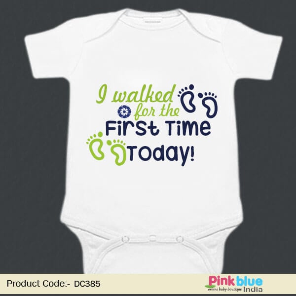 I Walked for the First Time Today Individual Customized Baby Onesies Online Shopping
