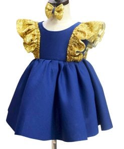 Royal Blue Short 1st birthday outfit, Birthday party Dress baby girl Online