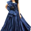 Navy Blue Princess Ball Gown Birthday Party Dress | Couture Long Gown 