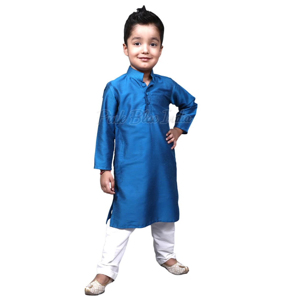 Kids Blue Kurta Pajama, Shop Cotton Kids Kurta Pajama Online