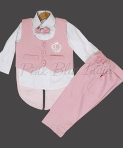 new born baby boy party wear dress, Baby Boy Clothes, Pink 1st birthday outfit