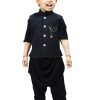 Boys Bollywood Style Modi Waistcoat with Cowl kurta Pajama Set Kids