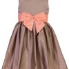 Kids Brown Sleeveless Party Wear Dress – Baby Special occasion Outfit