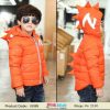 orange kids hooded jacket