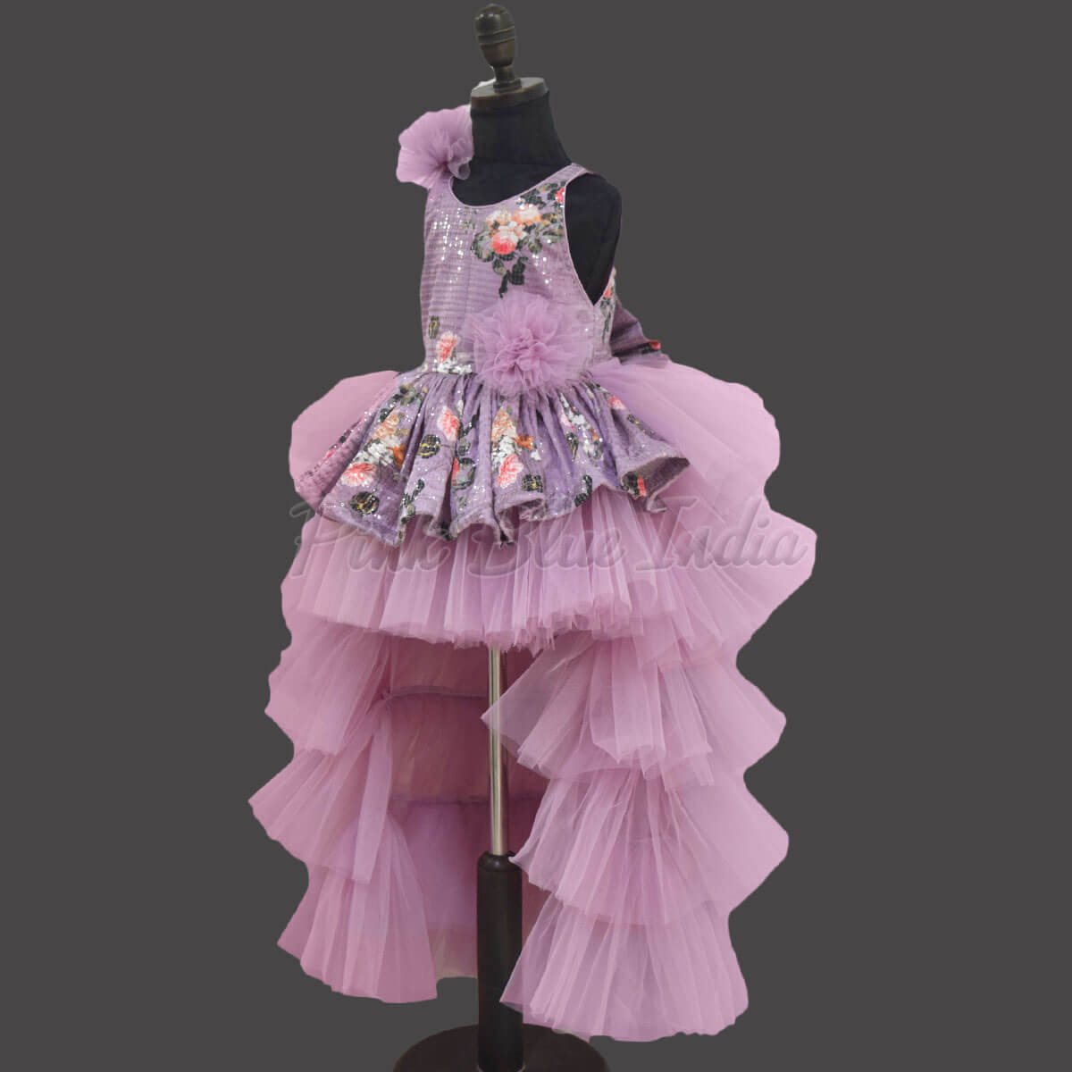 Ashley Lauren Kids 8184 Girls Pageant Dress Feather Ballgown Layer Cry –  Glass Slipper Formals