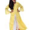 Girls Palazzo Dress, Yellow Party Wear Girl Indo-western Gown
