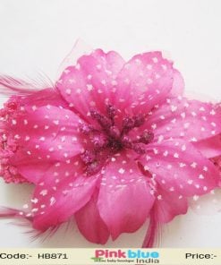 Baby Hot Pink Flower Hair Band