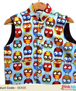 Buy Ethnic Nehru Jacket - Kids Nehru Jacket With Owl Print
