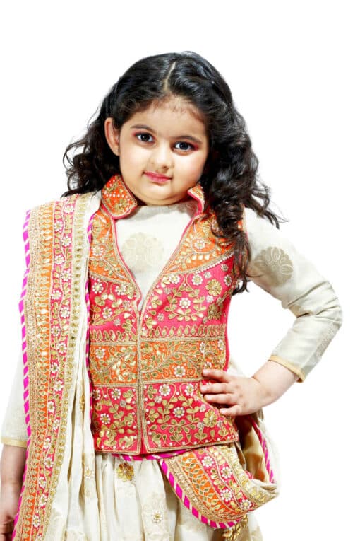 Kids Designer Wedding Lehenga Set for Indian Girls