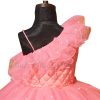 Baby Pink Girl's Party Wear Gown Dress