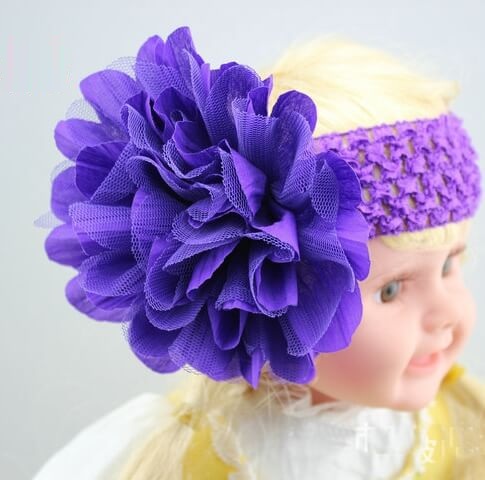 Purple Designer Hair Band for Toddlers