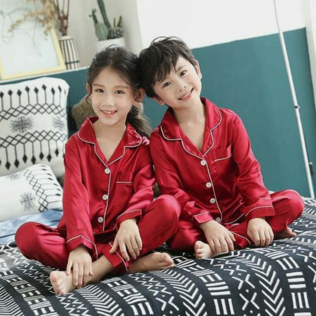 Family Night Suit, Mother and Son, Daughter Pyjama Set
